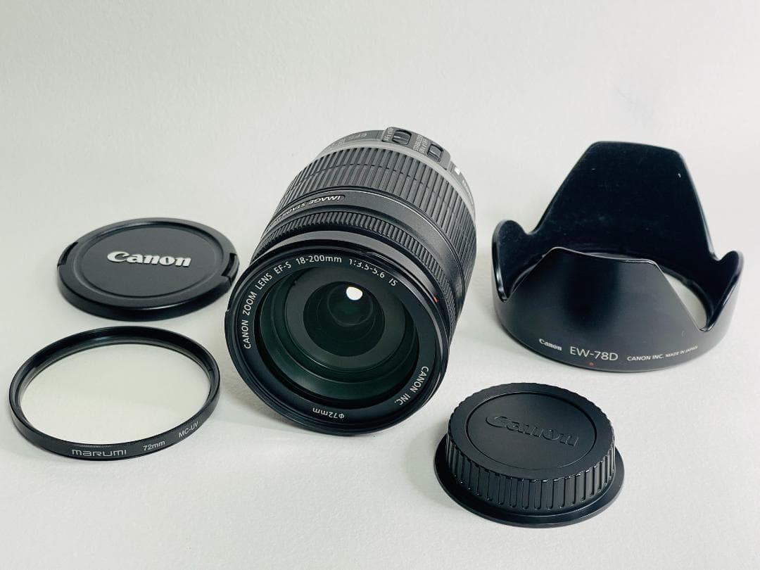 ★美品★Canon EF-S 18-200mm F3.5-5.6 IS キヤノン