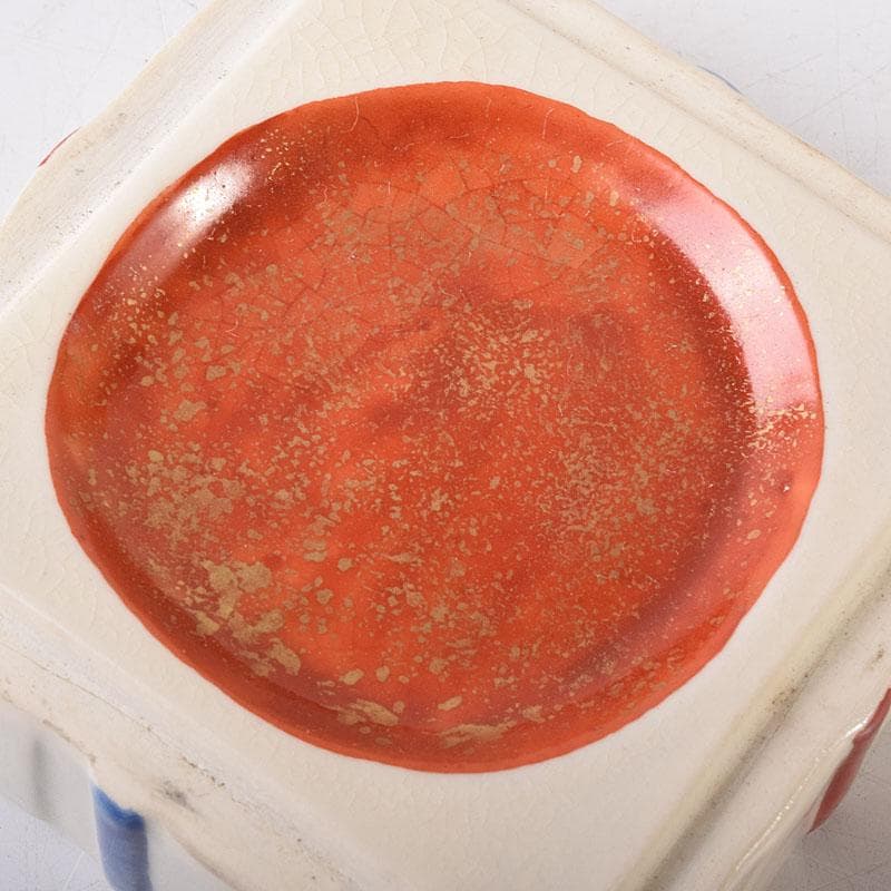 joshie様専用 京焼 平安桐鳳造 仁清写玄猪包香合 共布共箱 V R8150