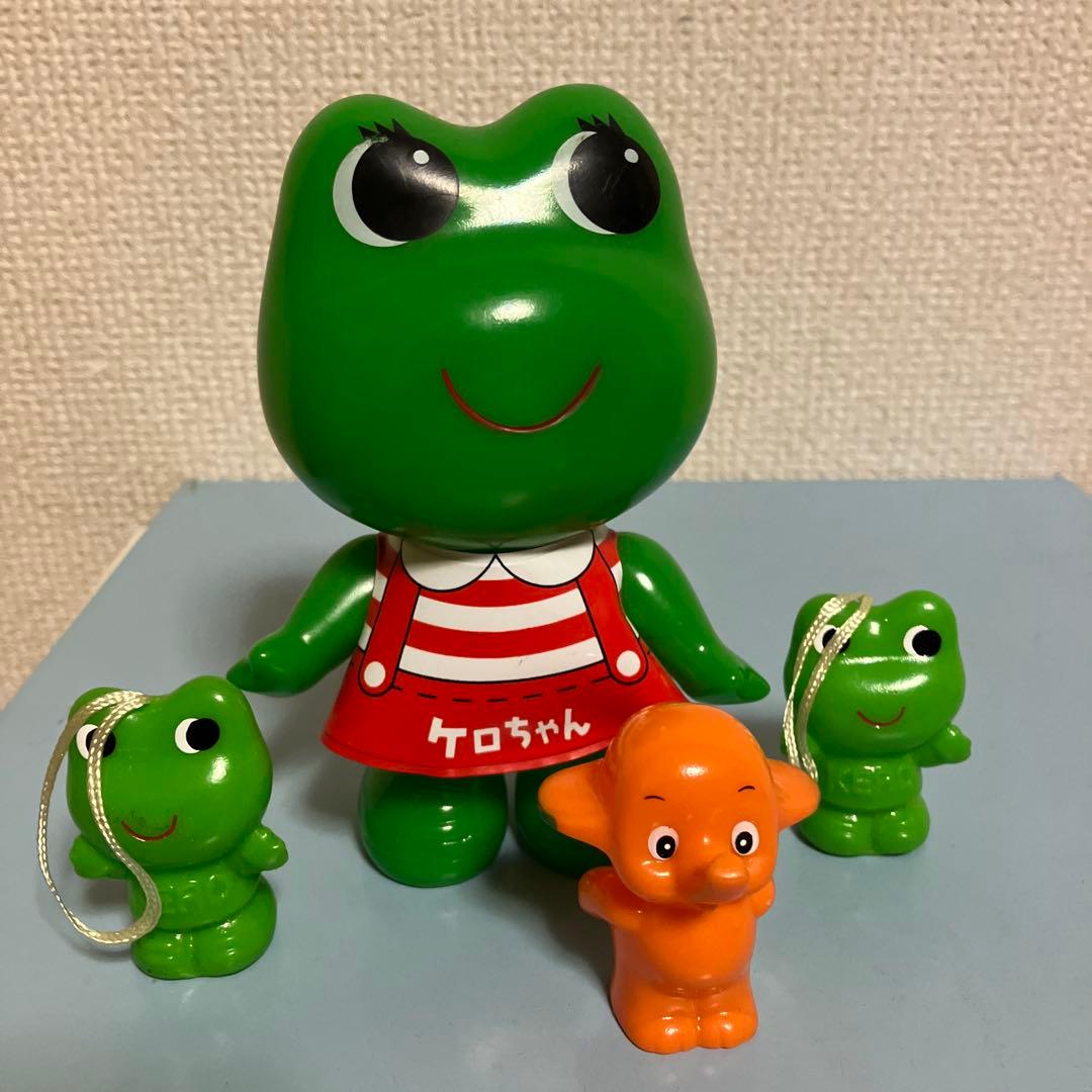 ケロちゃんフィギュア人形 サトちゃん 製薬会社ノベルティ 昭和レトロ