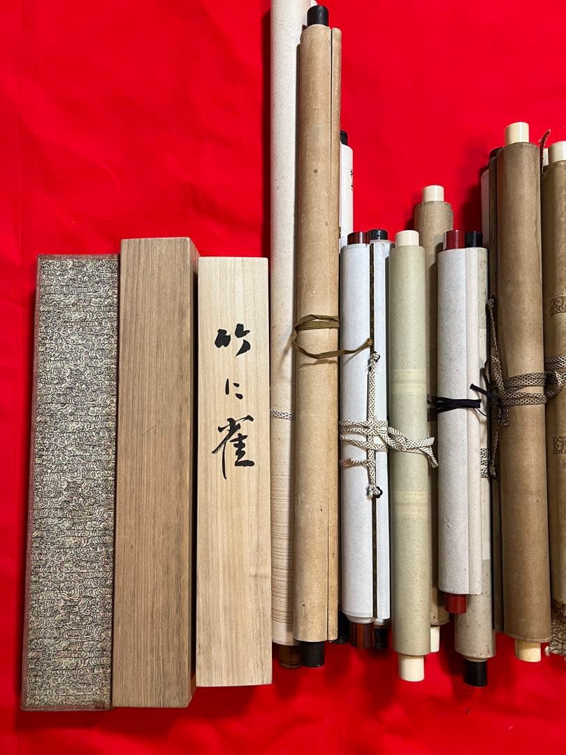 掛け軸 まとめて45本 （花鳥 仏画 書 山水 日本画）など 書画！