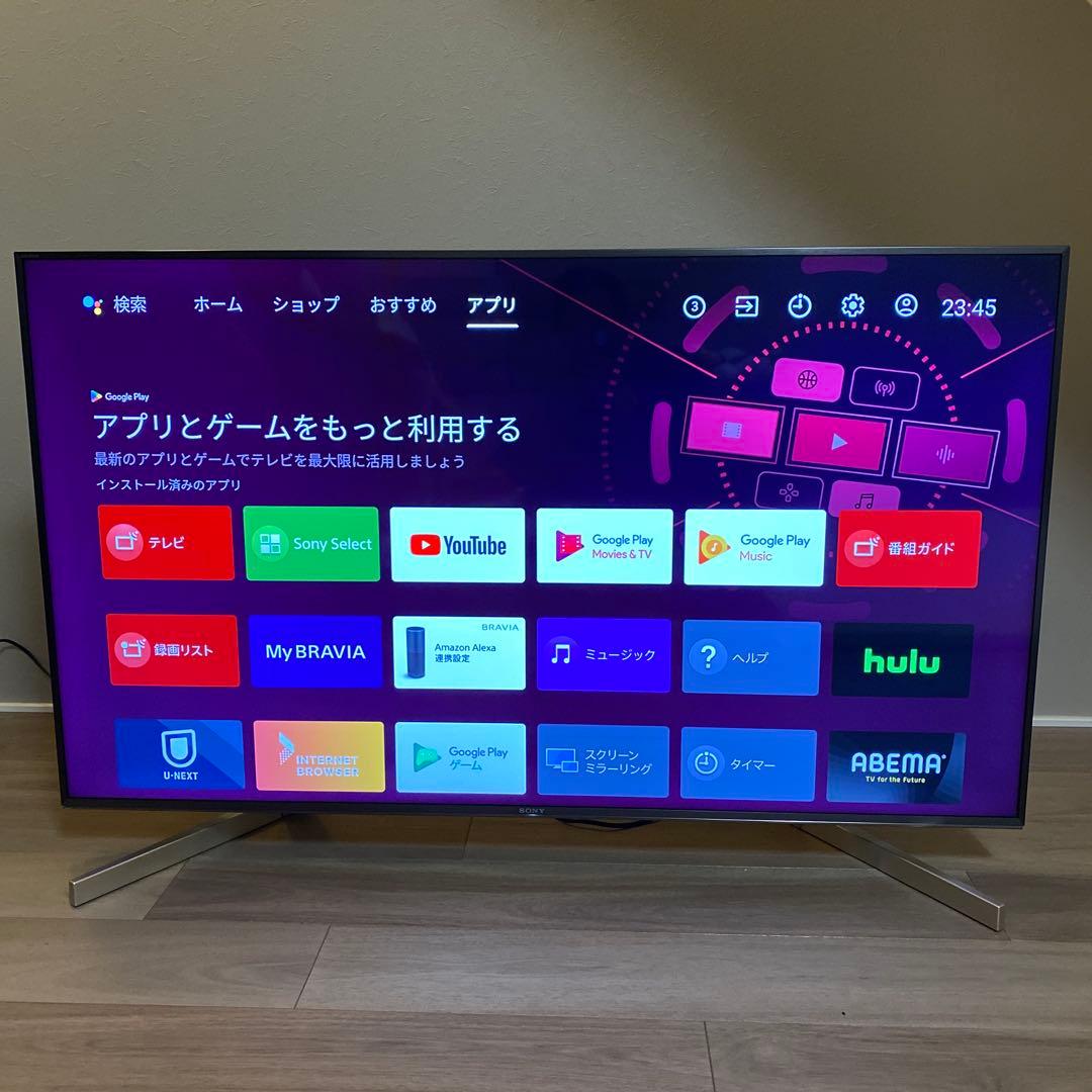 BRAVIA 大型液晶テレビ 49インチ　2018年製 Amazon | ソニー 49V型 液晶 テレビ ブラビア KJ-49X9000E 4K Android