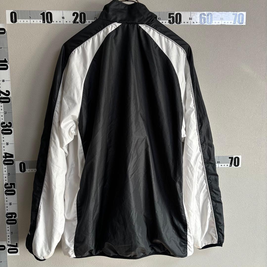 ナイキ NIKE ナイロンジャケット 上下セット L 黒白 セットアップ 汚れ