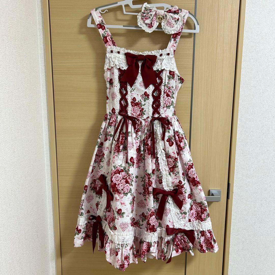 シュガーブーケ～永遠の乙女の憧れ～柄ジャンパースカートⅣ クリップ