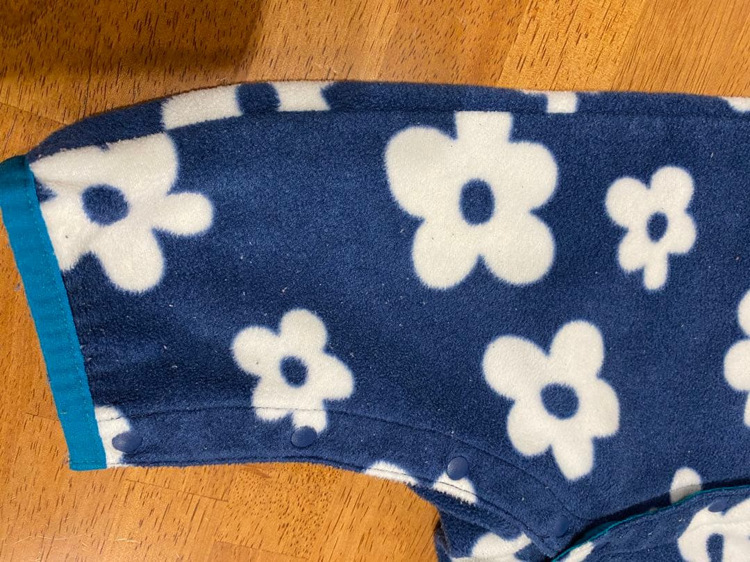 BREEZE 花柄ロンパース 80cm ネイビー - メルカリ