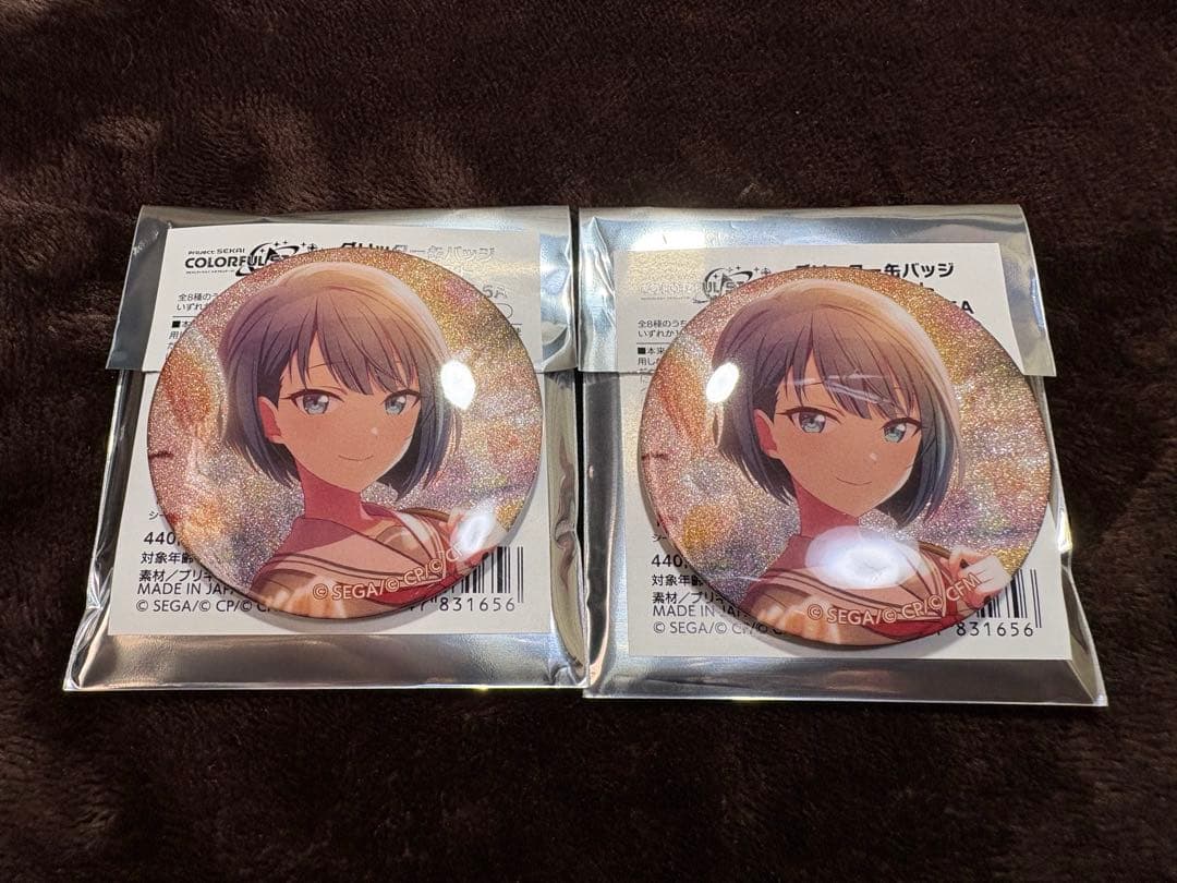 桐谷遥 グリッター缶バッジ グリ缶 プロジェクトセカイ - メルカリ