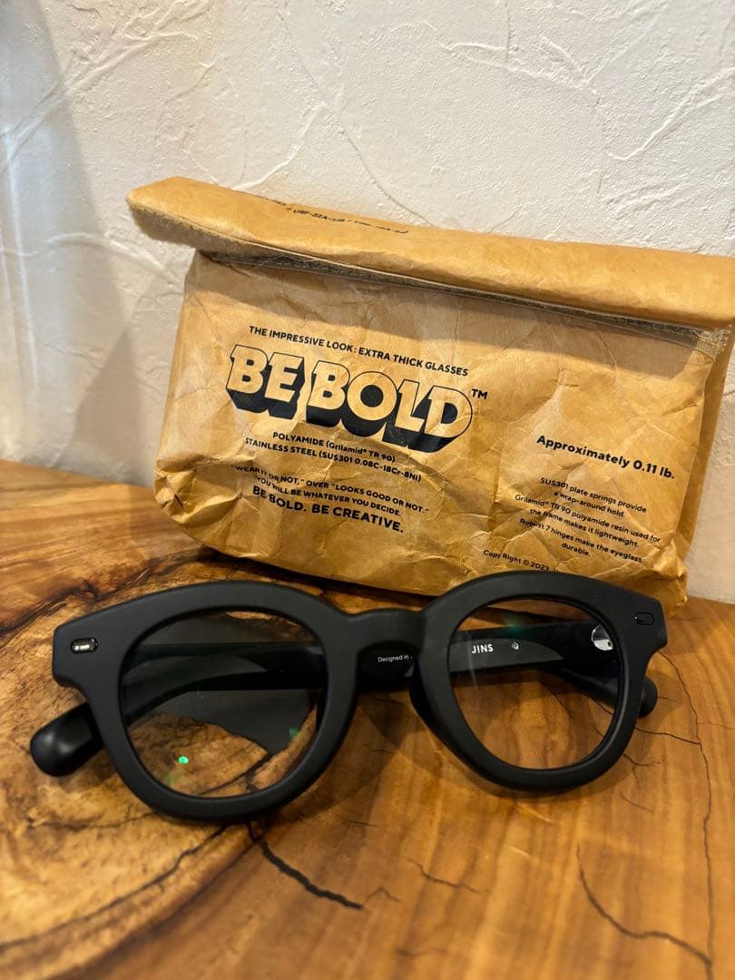 JiNS メガネ BE BOLD マットブラック - メルカリ