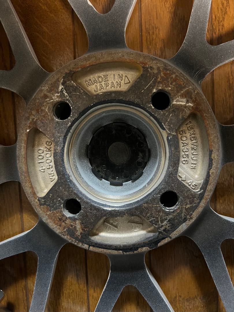 希少！　RACING PIAA 15インチ　6.5J+45 PCD100 4H