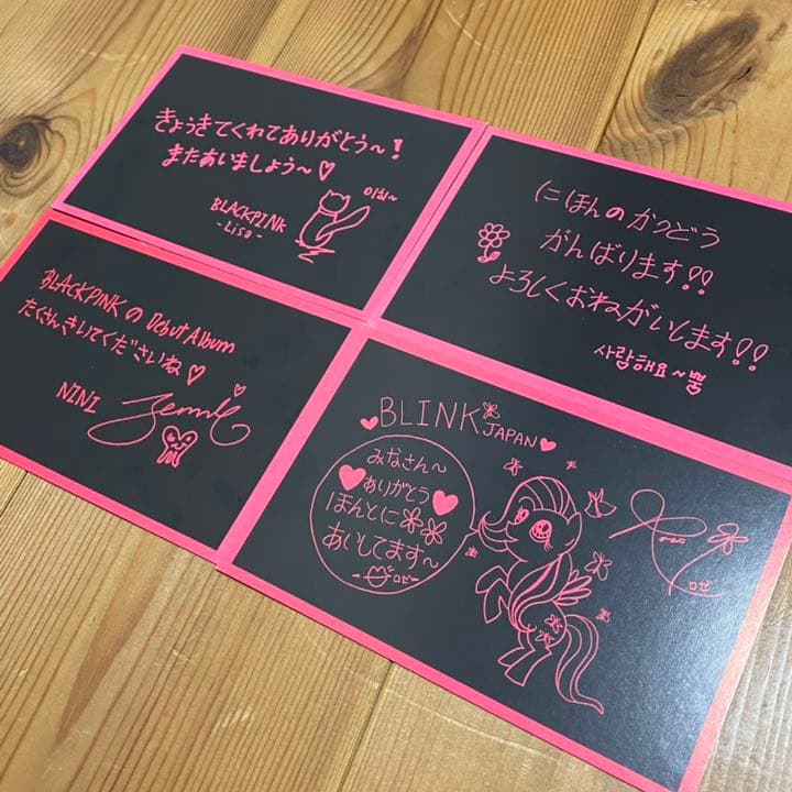 BLACKPINK リリイベ カード BLACKPINK LISA [ THE ALBUM ] Official Postcard, Ver. 3 / New