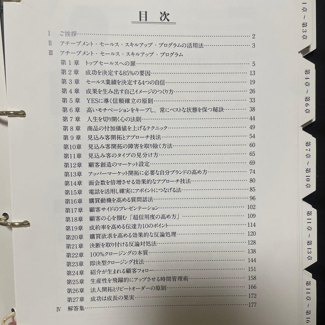 【ほぼ未記入】アチーブメント セールススキルアッププログラム