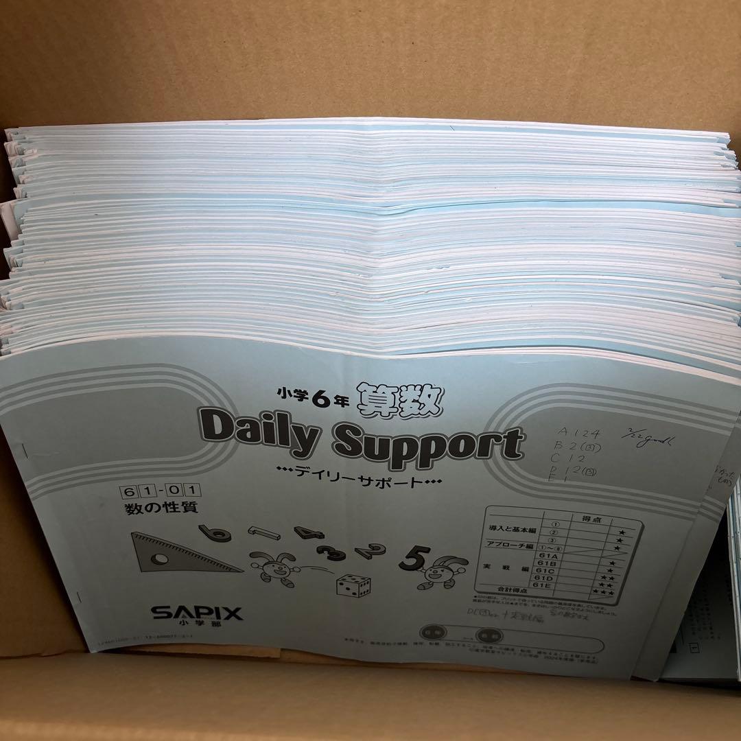 サピックス 6年 算数テキスト（平日、夏期、春期、土曜）(全224冊)