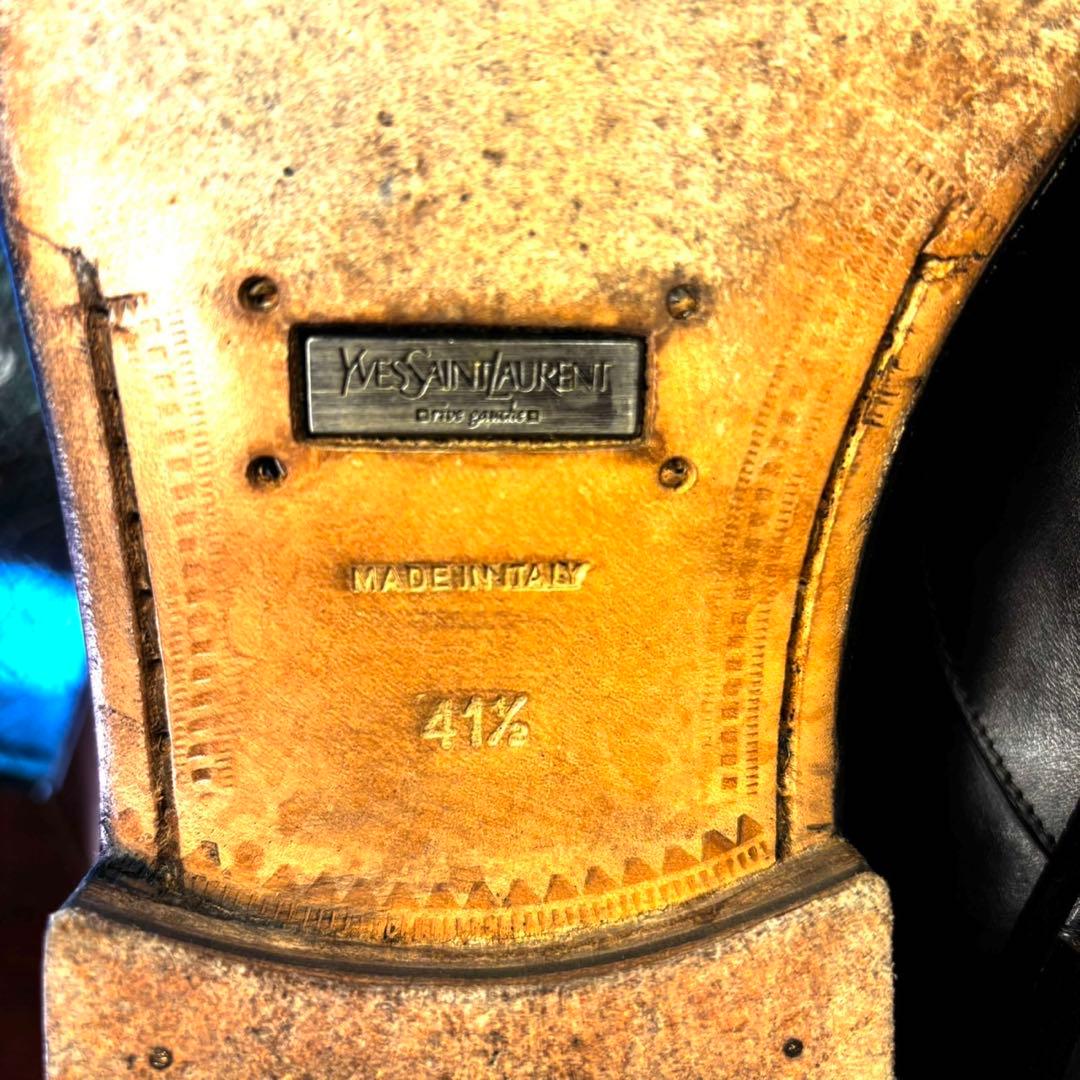 極美品YVES SAINT LAURENT サイドゴアブーツ焦茶EU41.5 - メルカリ