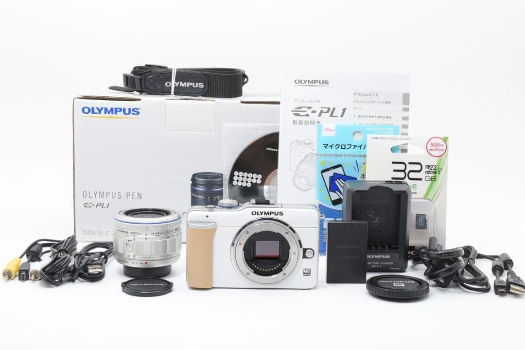 ■美品■ オリンパス　OLYMPUS PEN E-PL1 レンズキット Amazon | OLYMPUS ミラーレス一眼 PEN E-PL1レンズキット ブラック E