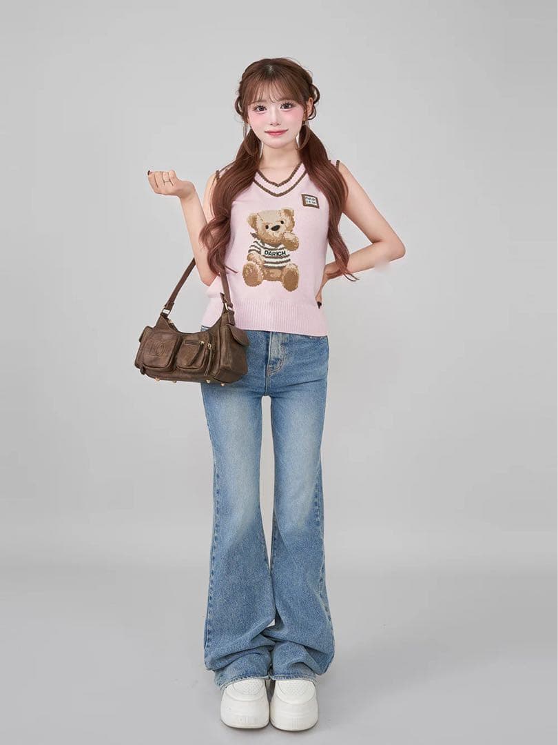 ダーリッチ DDレザーハンドルバッグ ブラウン【再販なしレア商品