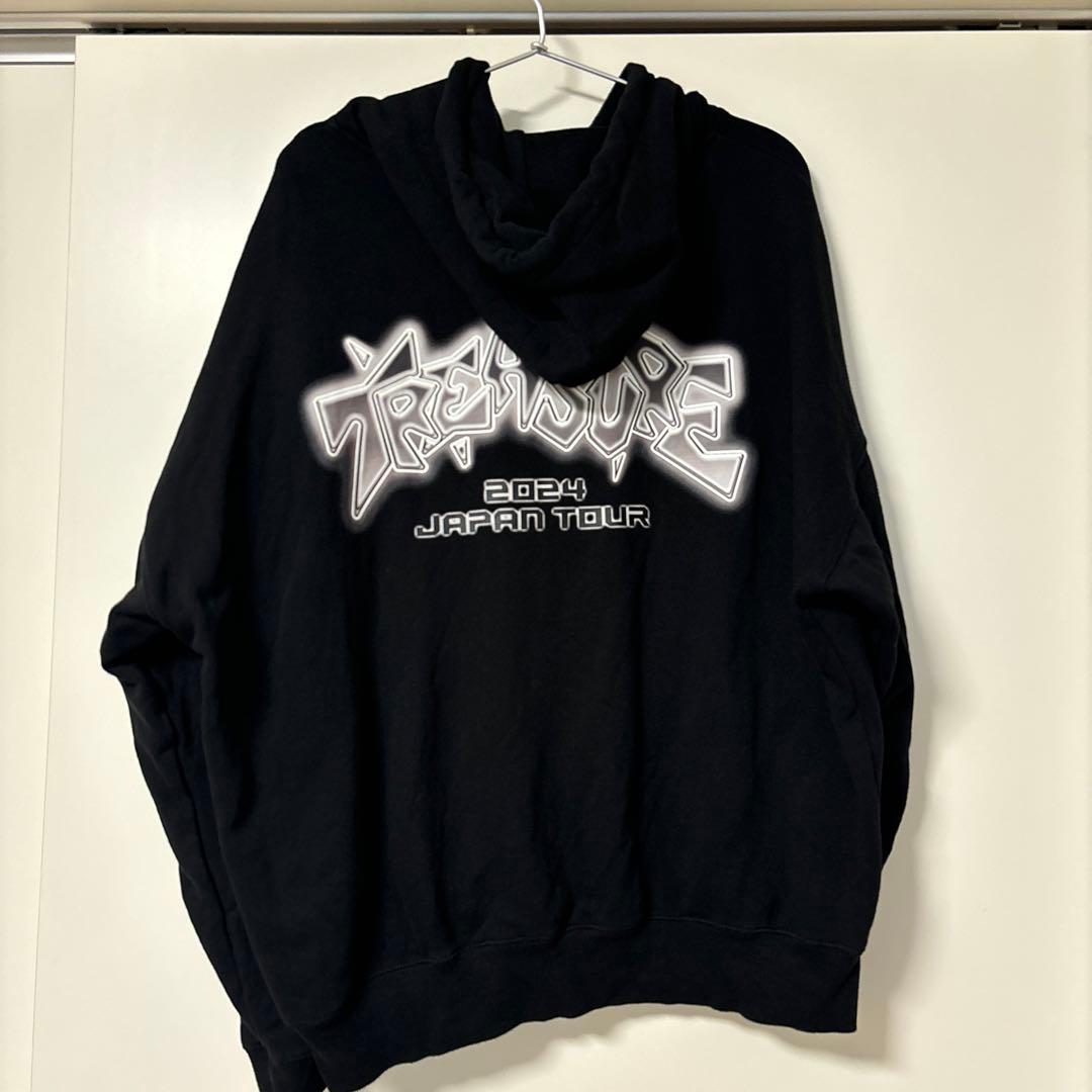 TREASURE REBOOT 黒 フーディ パーカー - メルカリ