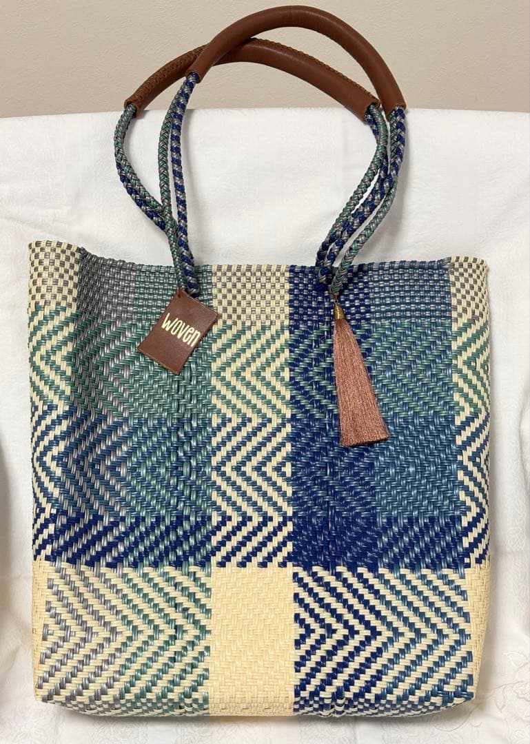WOVEN メルカドバッグ かごバッグ トールサイズ WOVEN ウーヴン】メキシコ製 バスケットバッグ メルカドバッグ かご