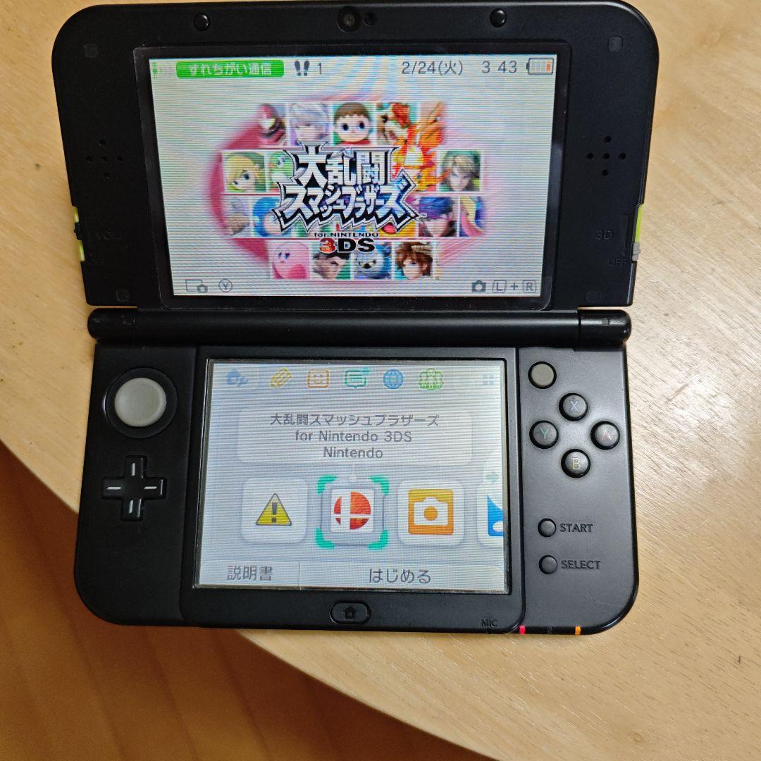 New Nintendo 3DS LL グリーン スマブラカセット＆充電器付き - メルカリ