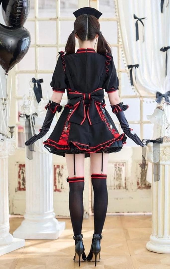 malymoon / マリームーン ハートシリンジブラックナース レッド 藤咲凪