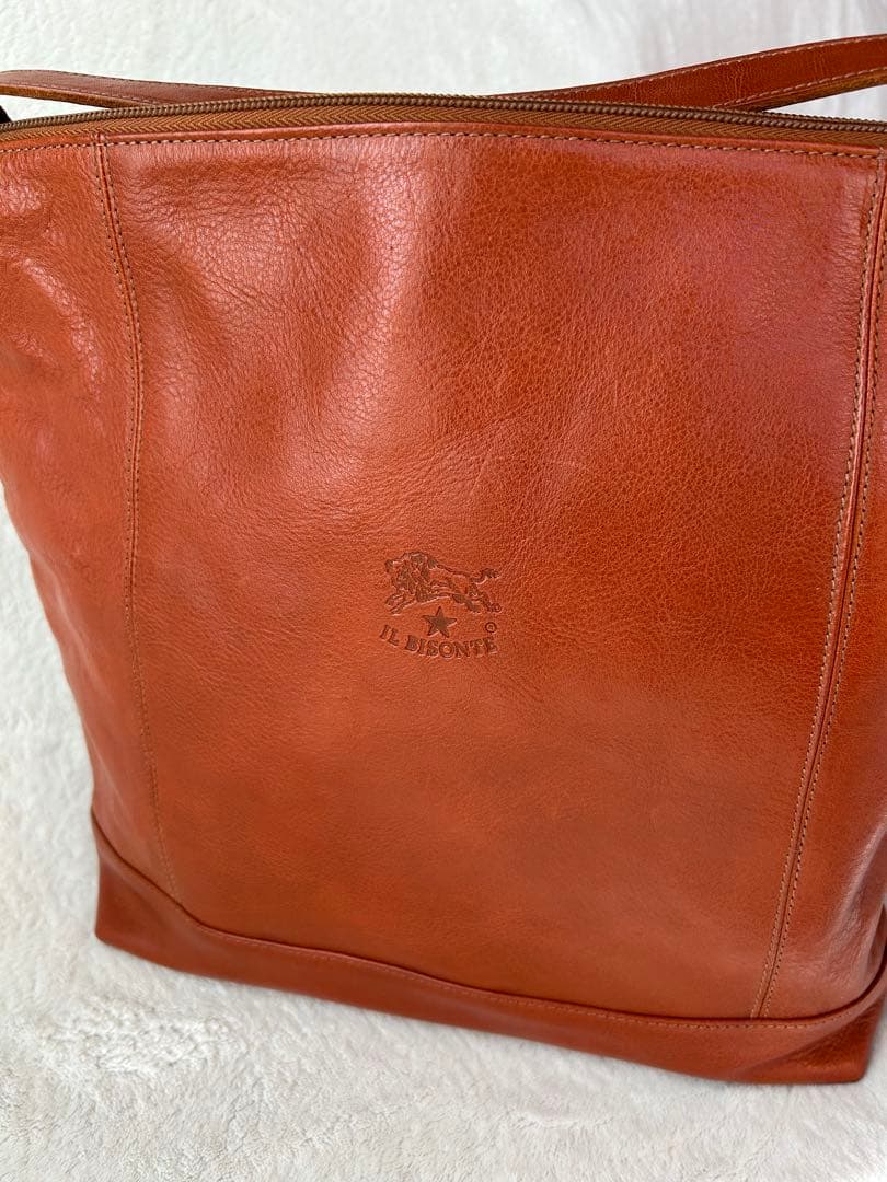 るみ様専用IL BISONTE レザーショルダートートバッグ キャメル - メルカリ