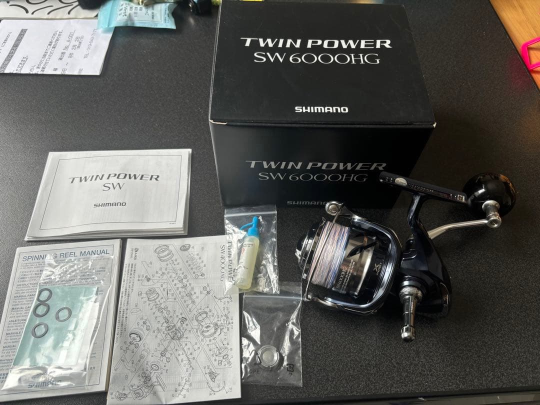 SHIMANO 21TWIN POWER SW 6000HG リールスタンド付 Shimano 21 TWIN POWER SW 6000HG Spinning Reel | eBay