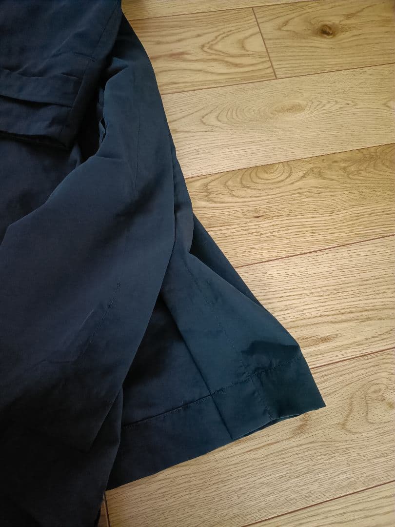 週末値下げ 完売 Aラインナイロンコート harukaさんコラボ ネイビー 38