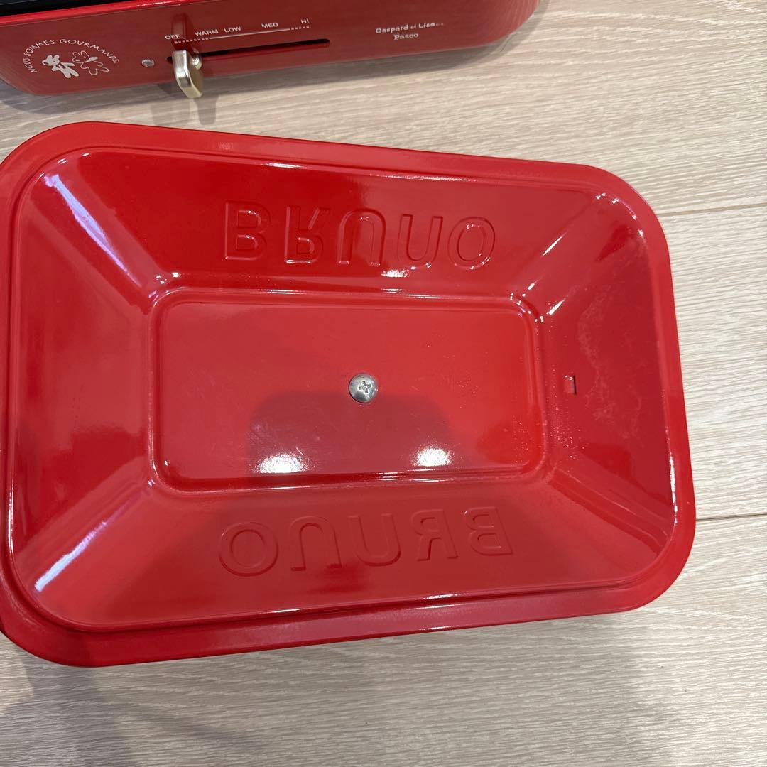 BRUNO コンパクトホットプレート レッド リサとガスパール - メルカリ
