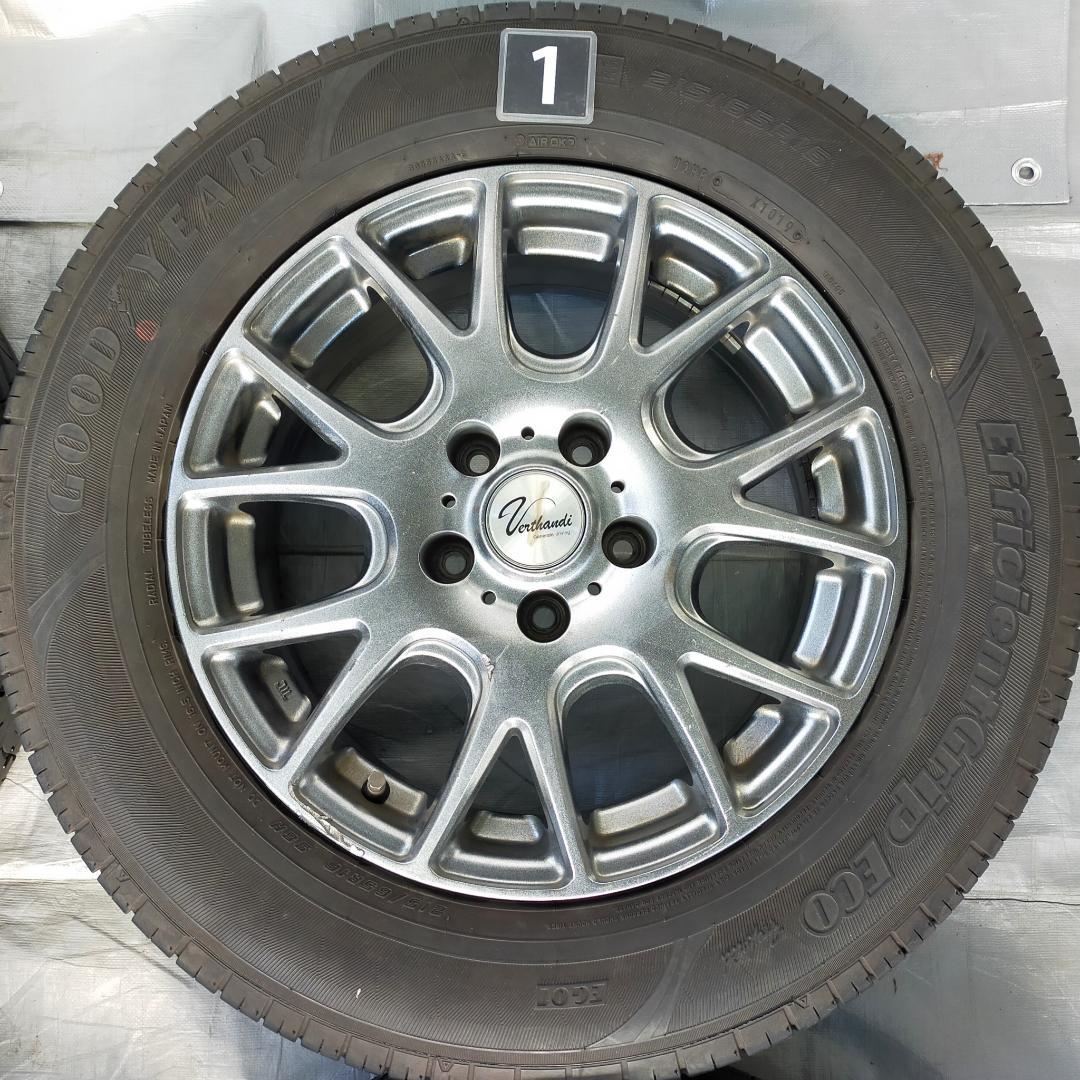 バリ溝！ヴェルザンディ16インチ×6.5J+38　サマータイヤ215/65R16
