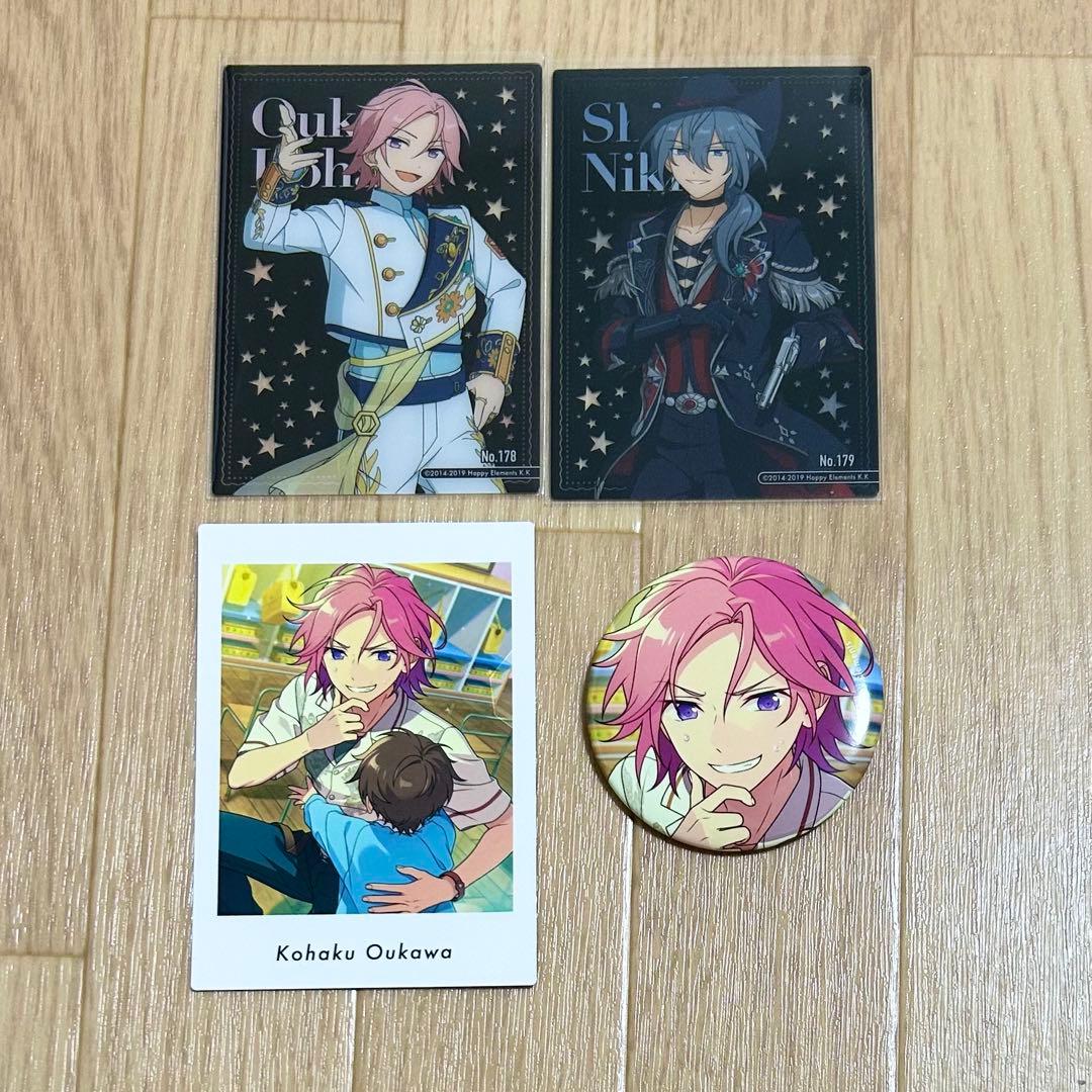 あんスタ 桜河こはく 椎名ニキ クリアカード 缶バッジ まとめ売り