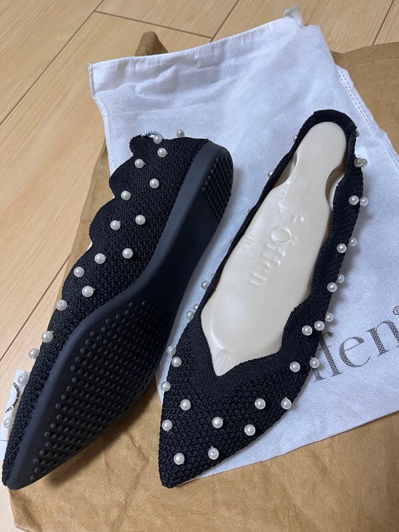 【美品】Offen オッフェン　スカラップパール 35