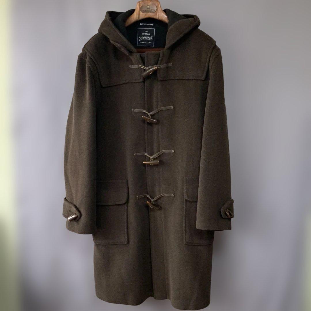 GLOVERALL グローバーオール ヘリンボーンダッフルコート 40 英国製 GLOVERALL グローバーオール ダッフルコート 42 英国製 ヘリンボーン