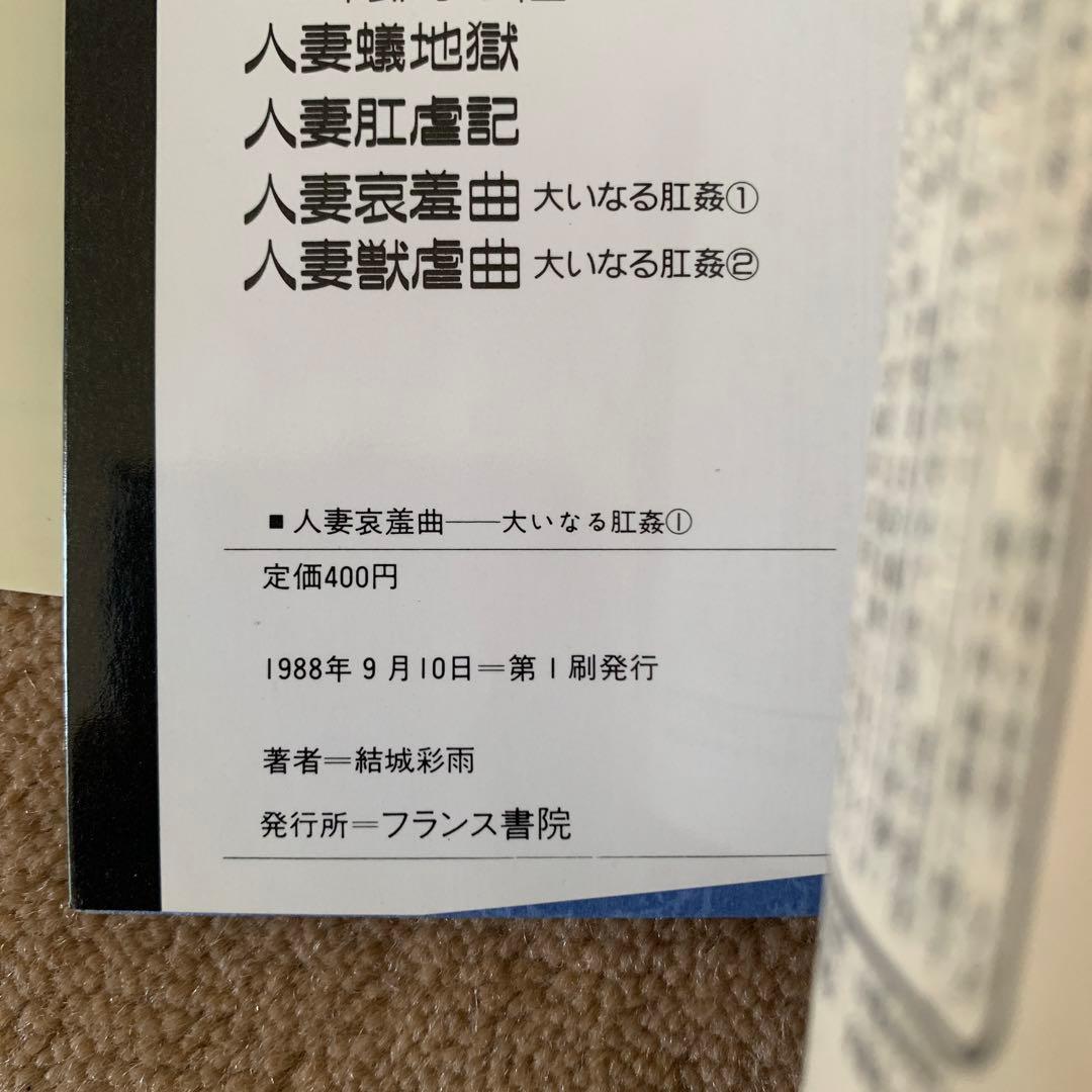 大いなる肛姦 4巻セット　結城　彩雨　フランス書院文庫