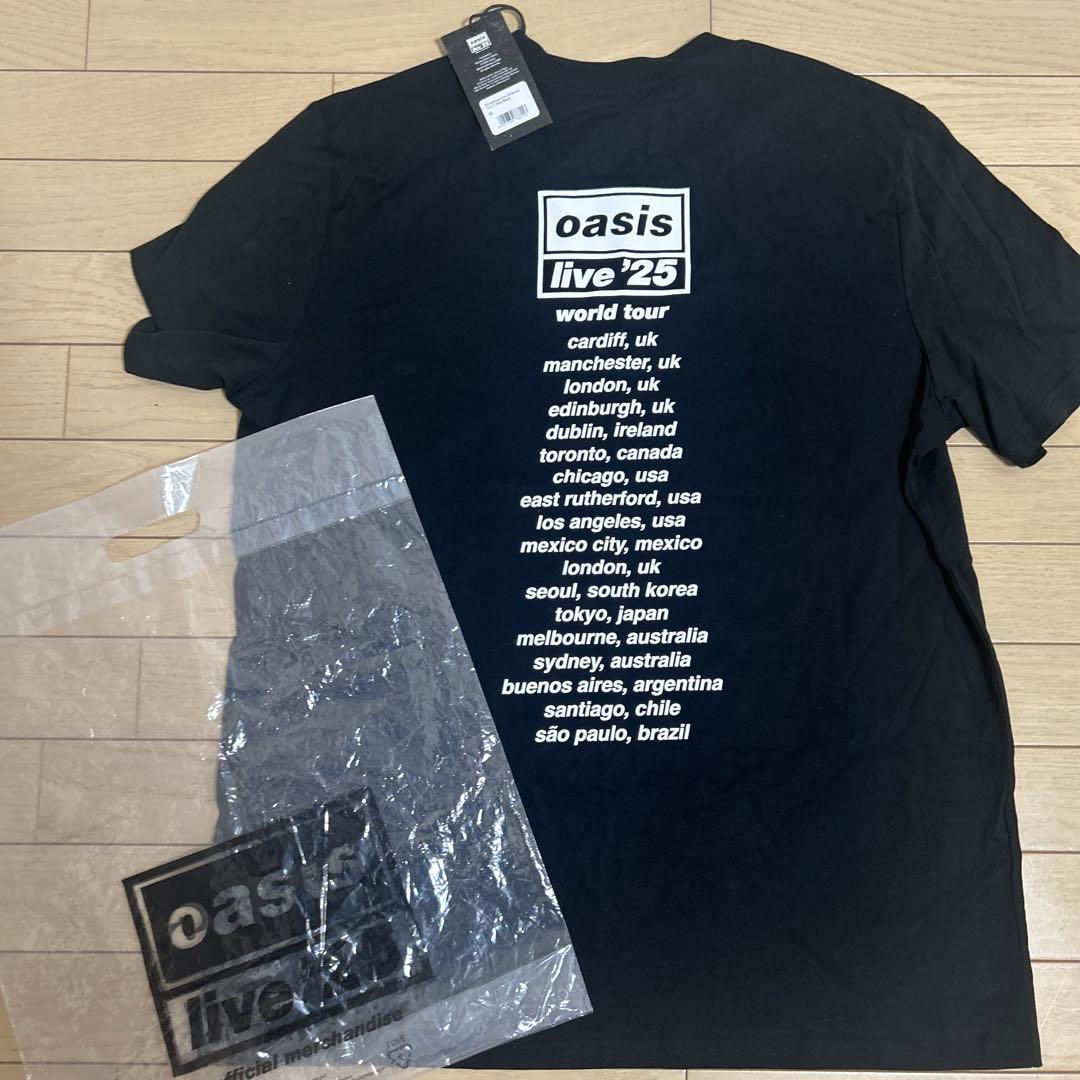 ロンドンポップアップ購入 oasis オアシス live'25ツアー Tシャツ