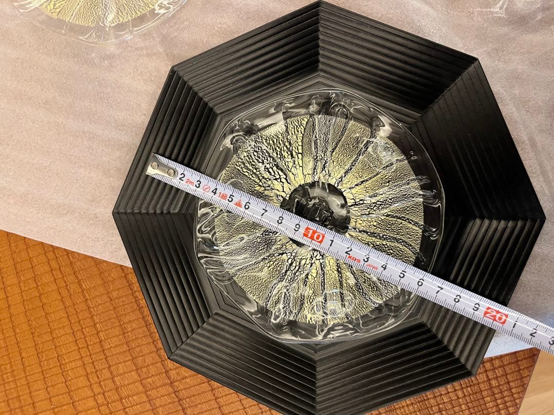 西中千人 ガラス 銘々皿五客 向付 平皿 ケーキ皿 5客