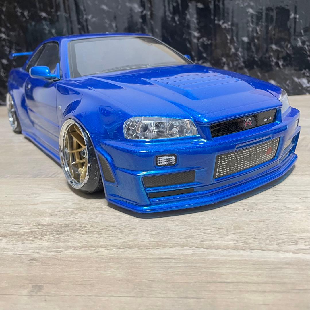 タミヤ 日産 スカイラインgt-r r34 1/10 ラジコンボディ yd-2 - メルカリ
