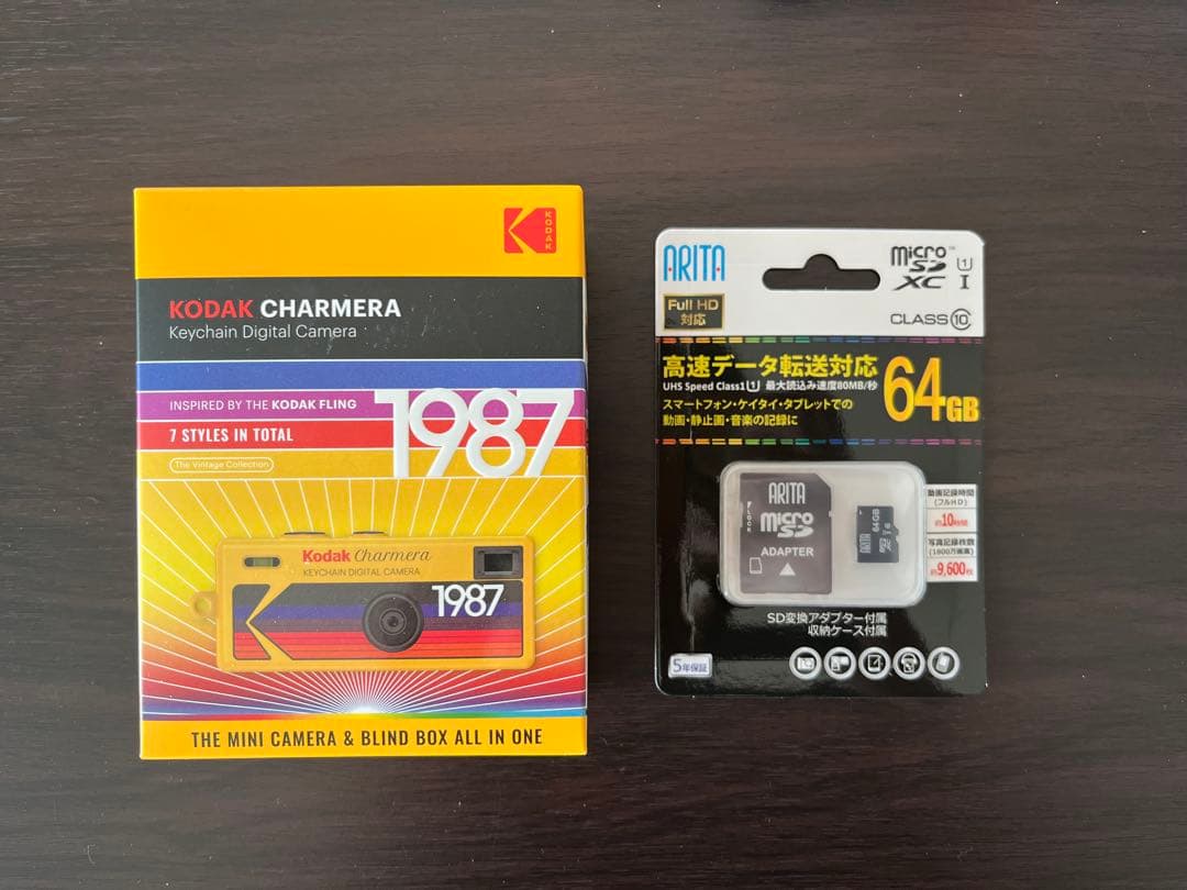 64GB microSDカード付きKodak Charmera Amazon.com: Kodak 64GB Class 10 UHS-I U1 MicroSDXC Card with