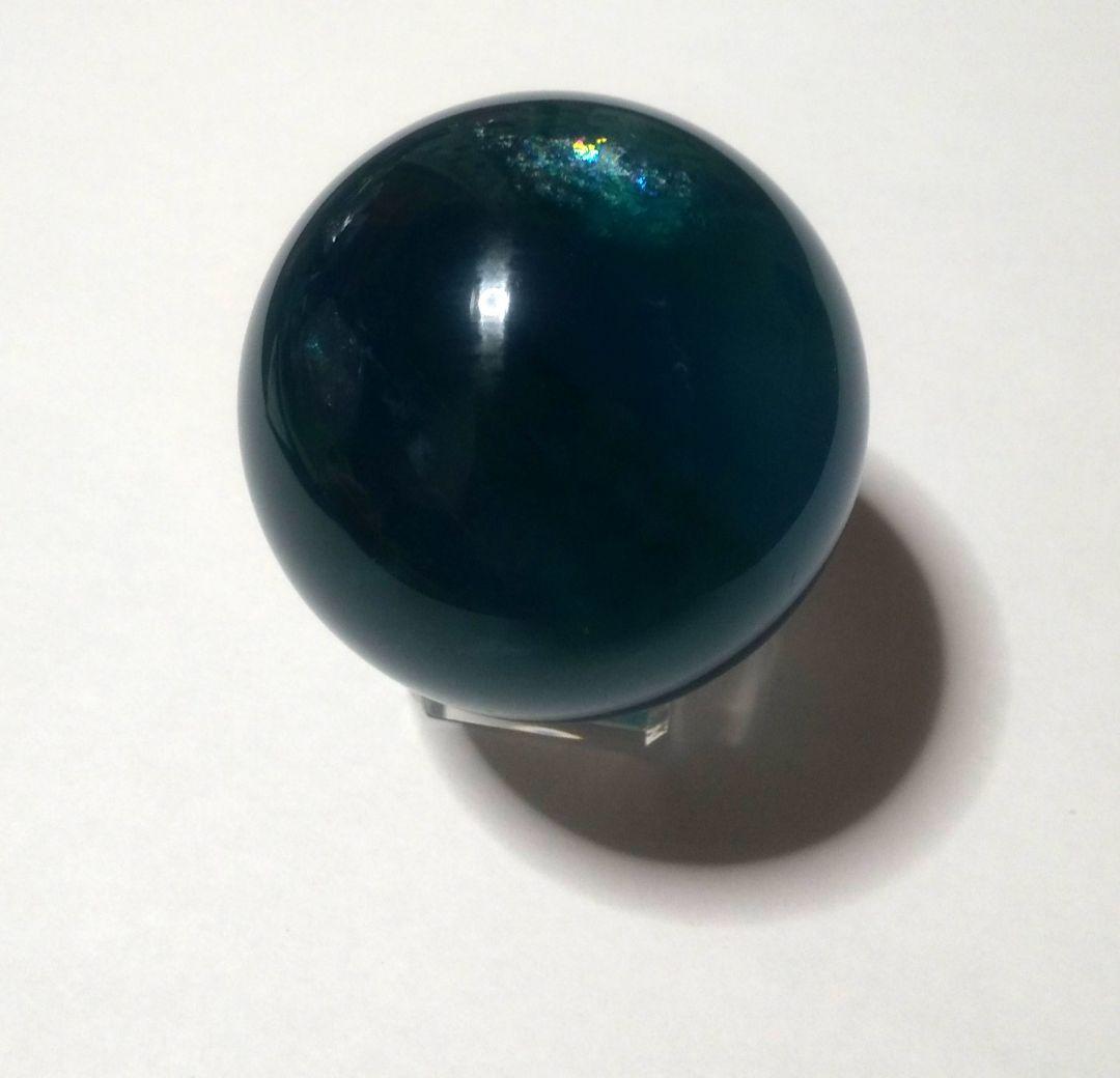 希少色 ブルー グリーン フローライト スフィア 高品質]ブルーグリーンフローライト丸玉/スフィア（球体直径60.4mm