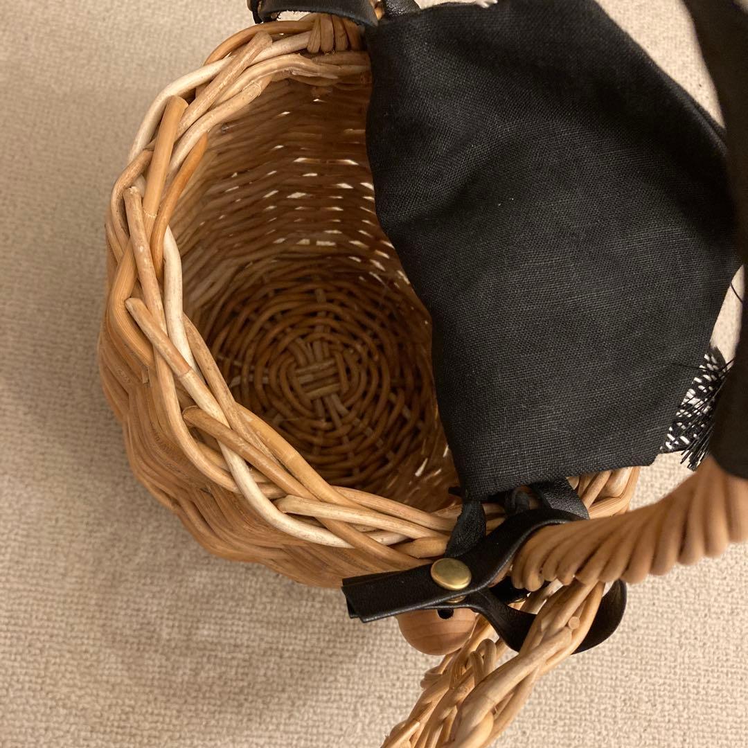 かごバッグ 堀川波 dot to dot 堀川波カゴバック 刺し子 dot to dot 堀川