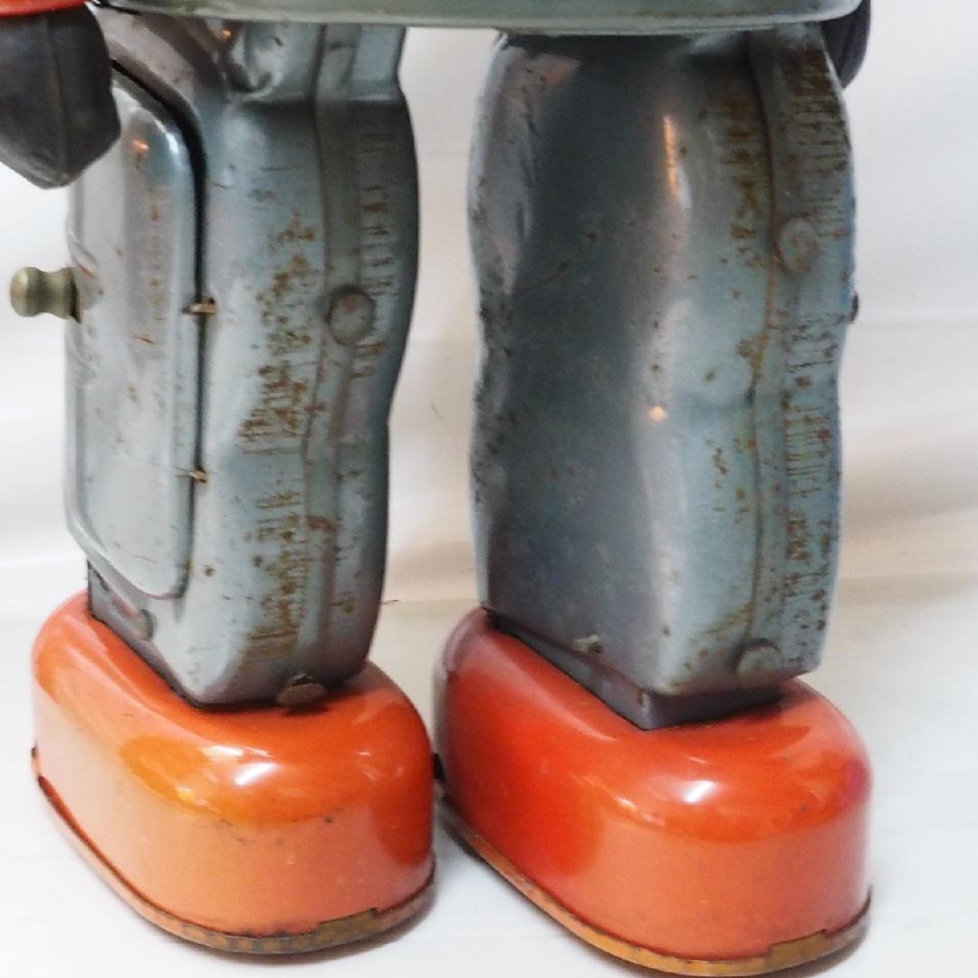 野村【鉄人28号 No.2 ブリキ電動歩行 動作不良】当時物TIN TOY 箱無