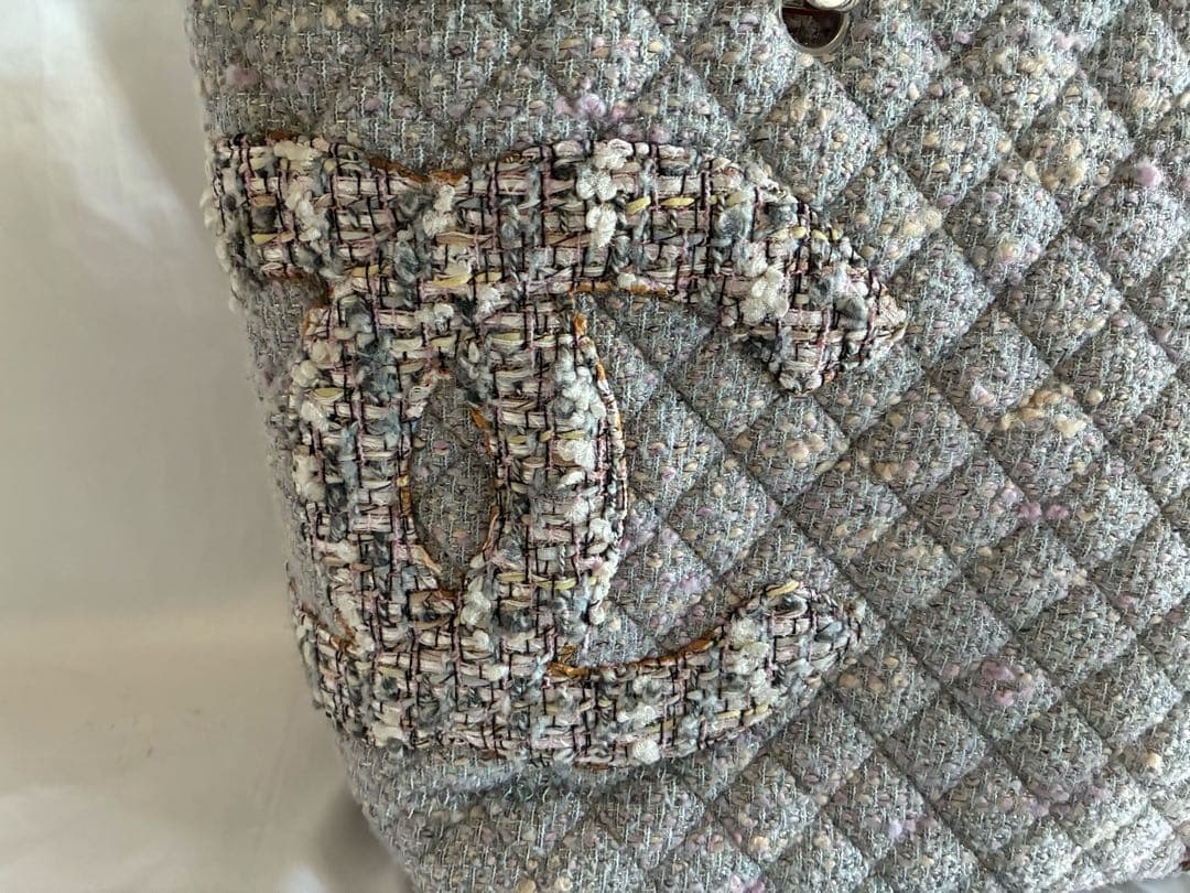 りく様♡CHANEL カンボンライン ツイード トートバッグ マトラッセ