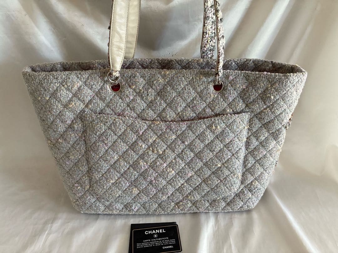 りく様♡CHANEL カンボンライン ツイード トートバッグ マトラッセ