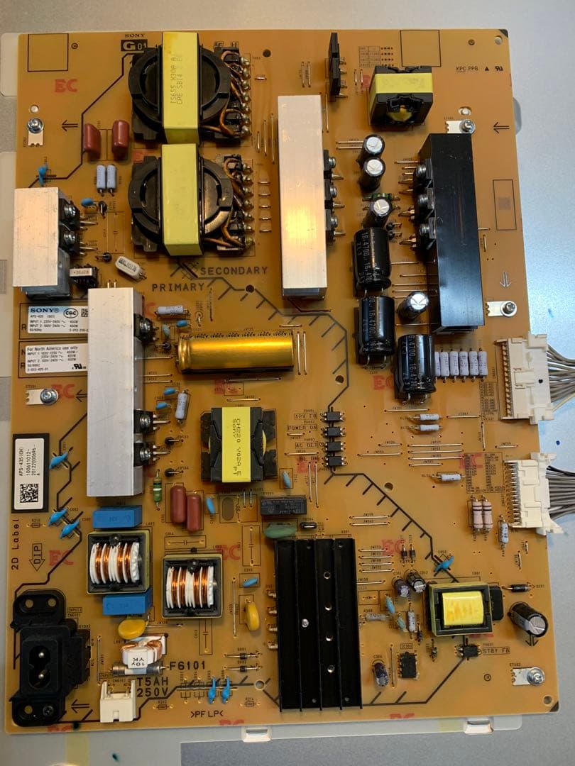 ソニー 55V型 液晶 テレビ ブラビア KJ-55X9500H 基盤セット - メルカリ