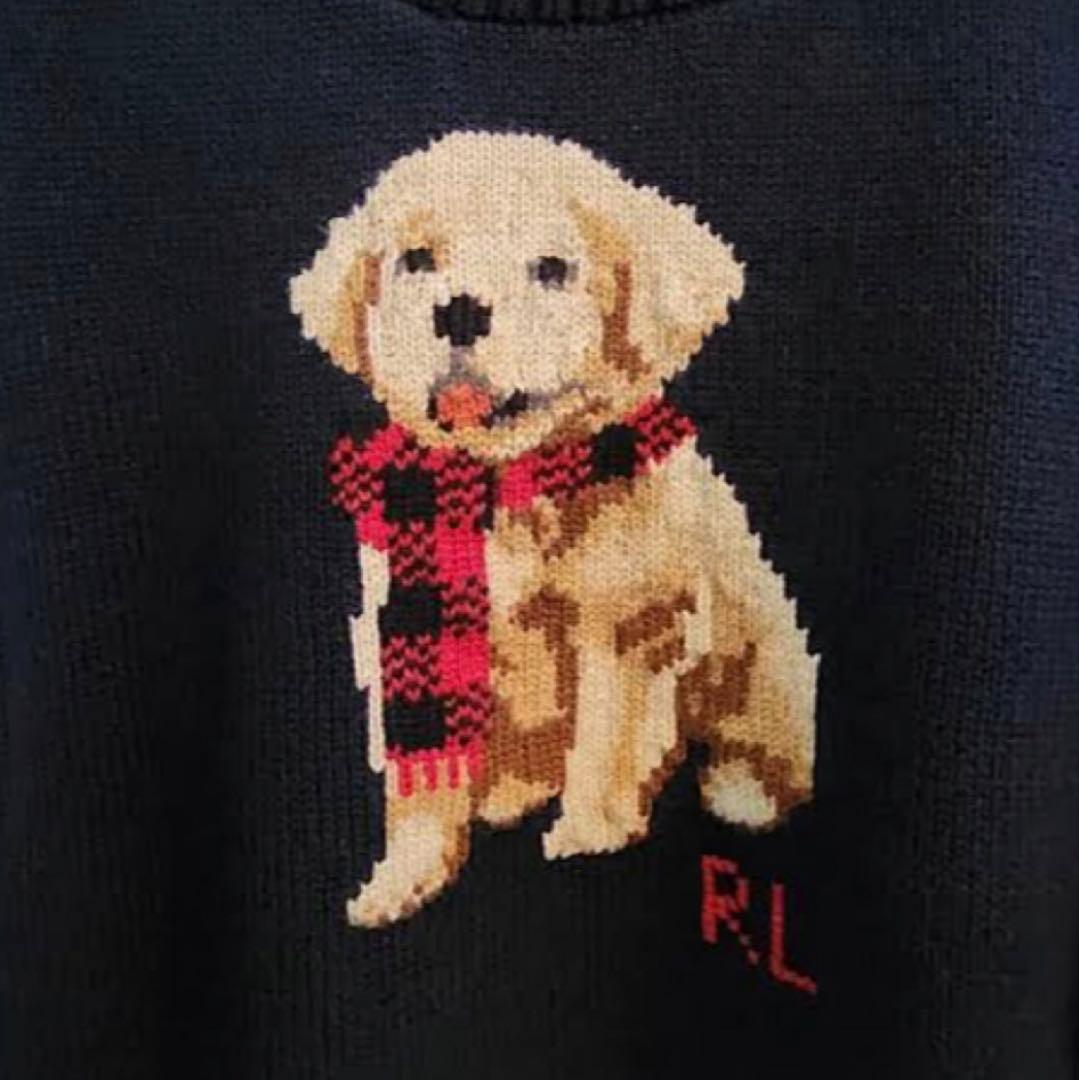 Ralph Laurenゴールデンレトリバー犬刺繍 ニットセーター18M - メルカリ