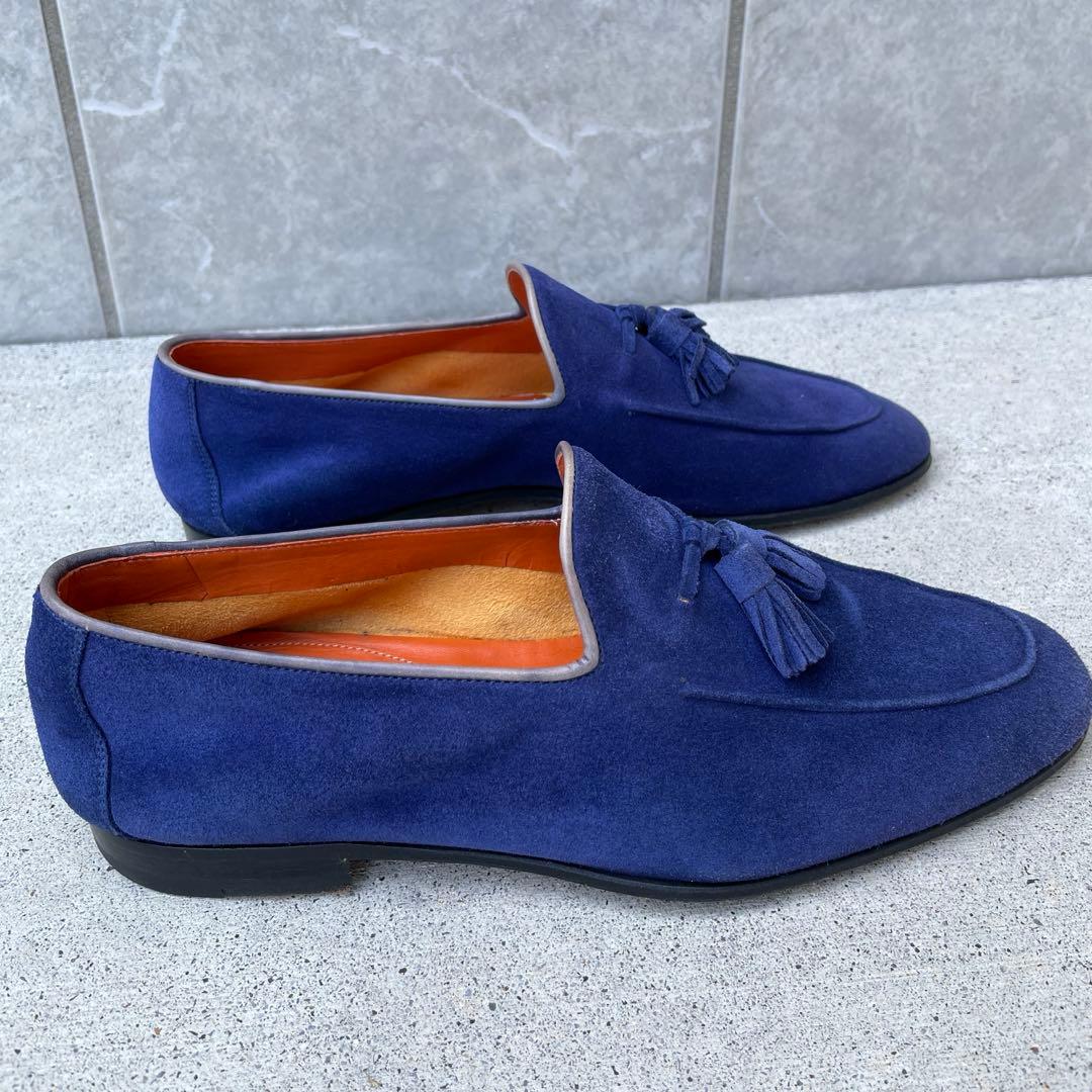 MAGNANNI】 マグナーニ・タッセルローファー・スエード・ネイビー