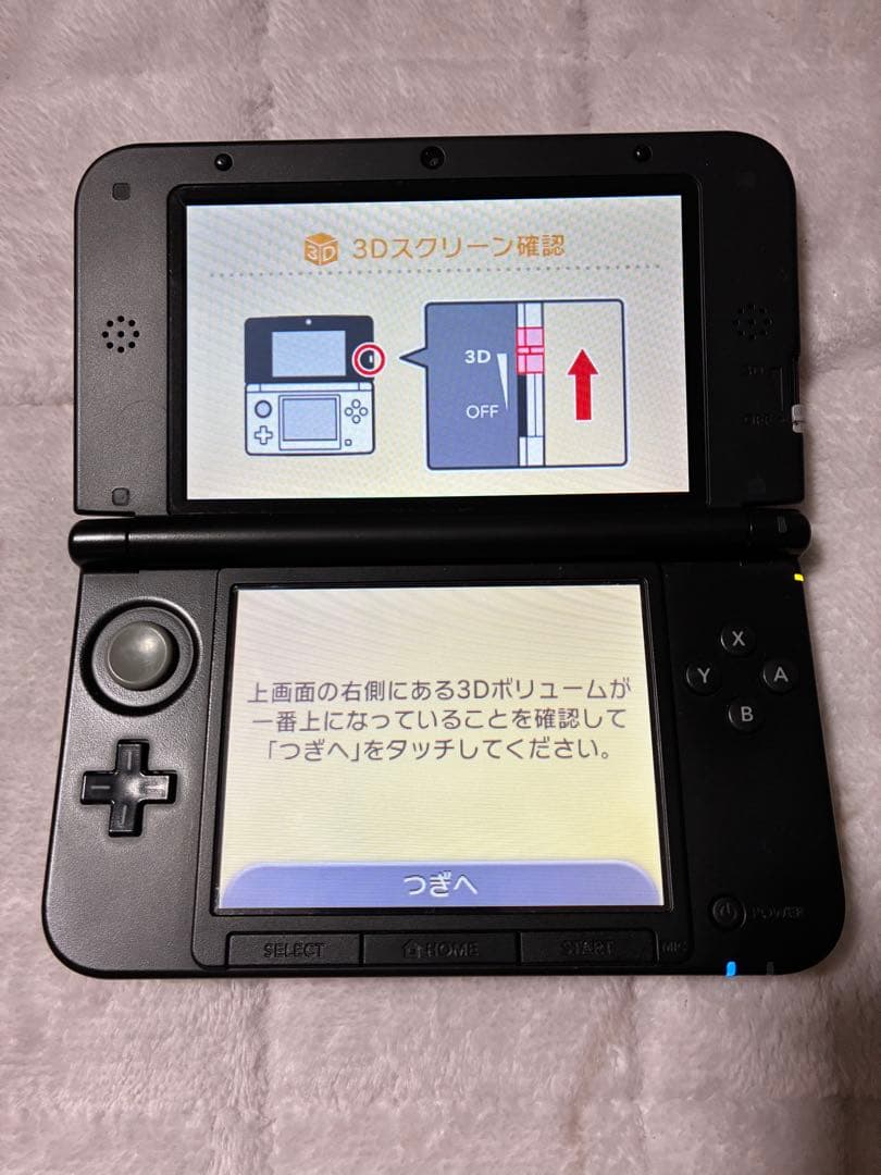 動作確認済・箱付】ニンテンドー3DS LL レッド×ブラック 本体セット