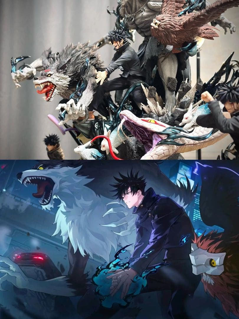 呪術廻戦 十種影法術伏黒恵 魔虚羅 ガレージキッド フィギュア 完成品