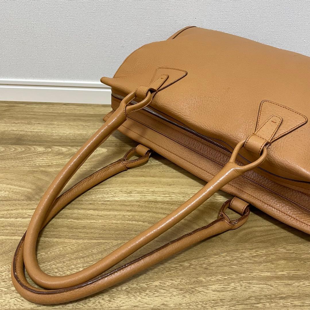 《美品》Ferragamo（フェラガモ）レザー ハンドバッグ ライトブラウン