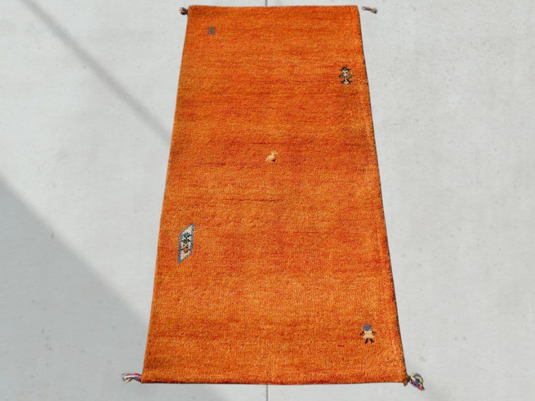 ●BLACKFRIDAY●　140×71cm　ギャッベ　ペルシャ絨毯　手織り ペルシャギャッベ ファイン 約61cm x 96cm｜SATHI RUGS