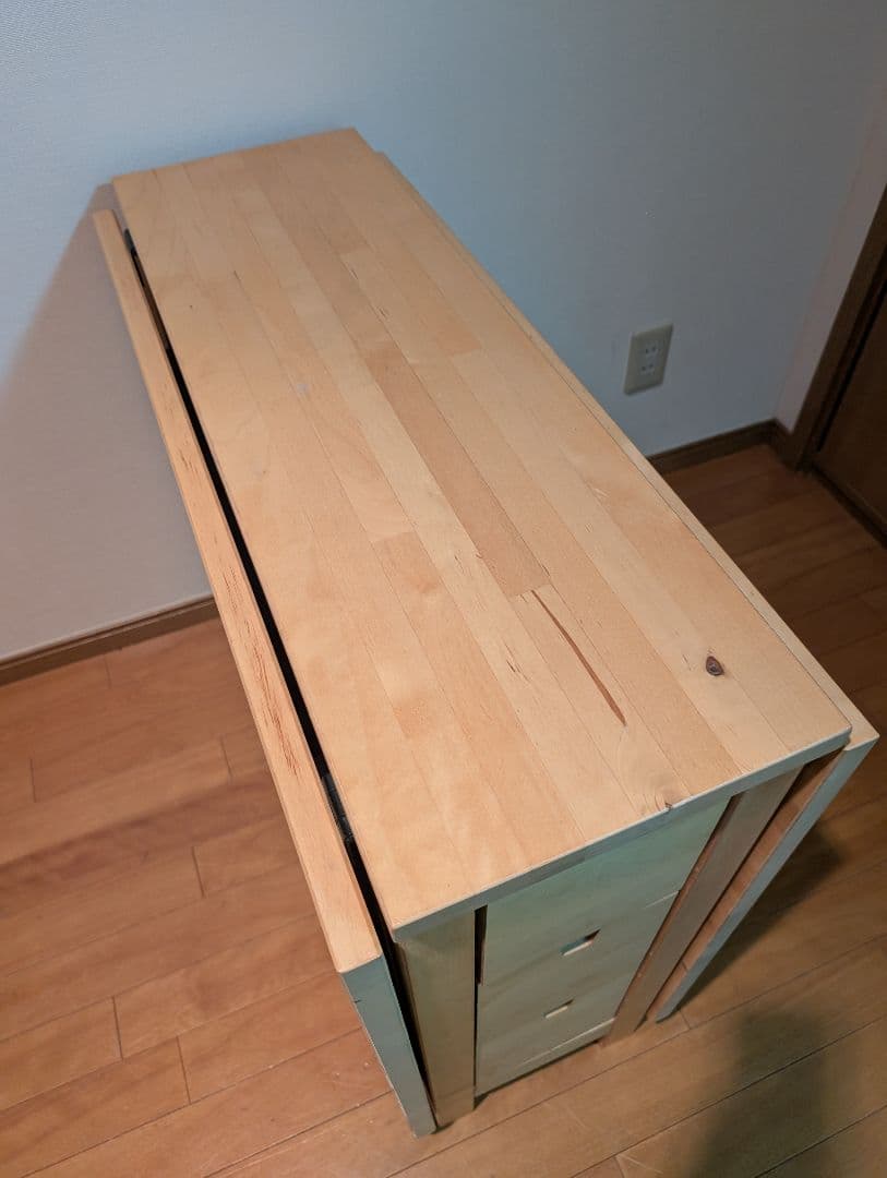 《送料込》IKEA ノールデン 折りたためデスク ダイニング 作業台コンパクト机