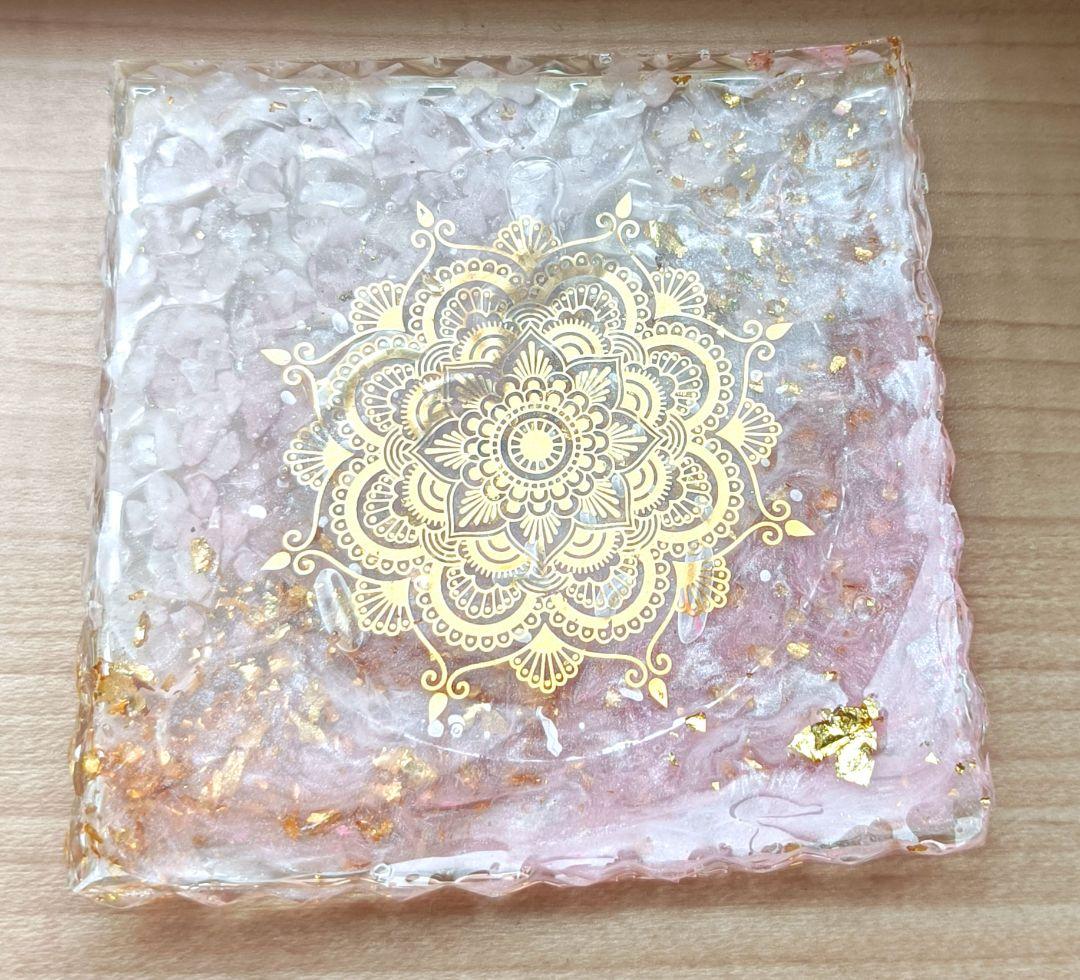 専用ページ　開運絵画　❀レイキコースター夫婦セット❀