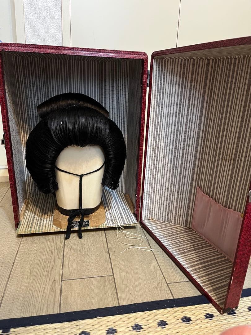 日本髪　かつら　大衆演劇　つぶし島田　芸者　芸妓　M -Lサイズ 日本舞踊