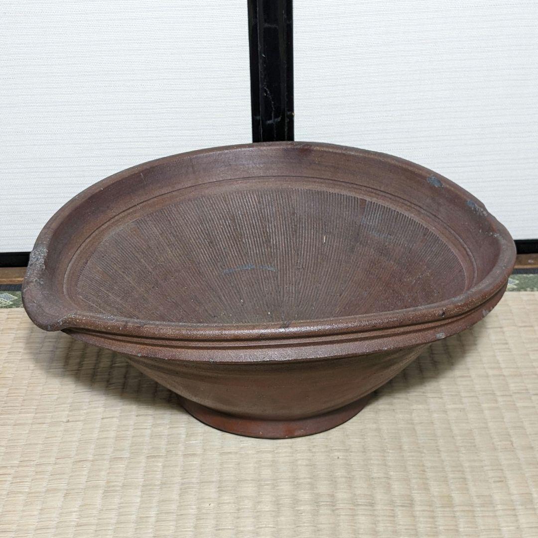 江戸末～明治期 古備前 緋襷擂鉢 備前焼 すり鉢 花器 花入 フラワーベース yakimonohanaire-54.jpg?v=